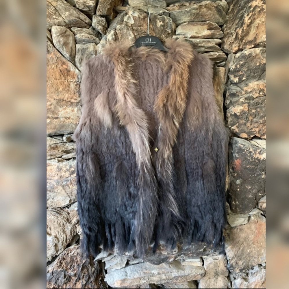 Fashion real fur vest